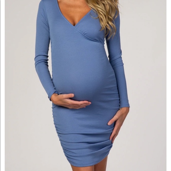 Pink Blush Maternity Dress - Picture 1 of 2